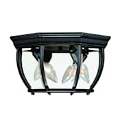 Savoy House 3 Light Outdoor Ceiling Fixture from the Exterior Collection Black