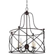 Savoy House Fern Spring 5 Light 26" Wide Chandelier English Bronze