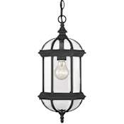 Savoy House 1 Light Outdoor Pendant from the Kensington Collection Black