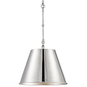 Savoy House Alden Single Light 12" Wide Full Sized Pendant Polished Nickel