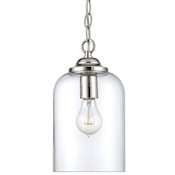 Savoy House Bally 1 Light Pendant Polished Nickel