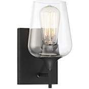 Savoy House Octave 5" Wide Bathroom Sconce Black
