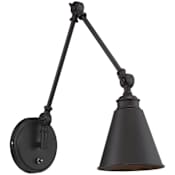 Savoy House Morland 16" Tall Plug-In Wall Sconce English Bronze