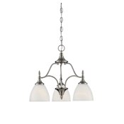 Savoy House Herndon 3 Light Chandelier Satin Nickel