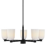 Savoy House Baldwin 5 Light 28" Wide Chandelier Matte Black