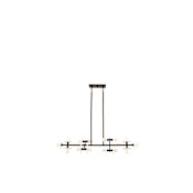 Savoy House Amani 14 Light 48" Wide Abstract Linear Chandelier Black Cashmere