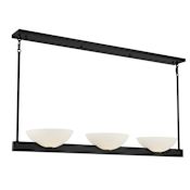 Savoy House Fallon 3 Light 45" Wide Linear Chandelier Matte Black