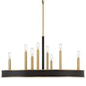 Savoy House Chaucer 8 Light 30" Wide Chandelier Warm Brass