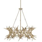 Savoy House Daniels 8 Light 40" Wide Antler Drum Chandelier Natural Antler