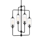 Savoy House Holton 4 Light 20" Wide Chandelier Matte Black