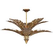 Savoy House Palmera 10 Light 38" Wide Abstract Chandelier Gold Vein