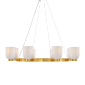 Savoy House Isla Blanca 8 Light 40" Wide Chandelier Warm Brass