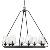 Savoy House Carlton 8 Light 36" Wide Chandelier Matte Black