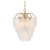 Savoy House Boa 5 Light 16" Wide Waterfall Chandelier Warm Brass
