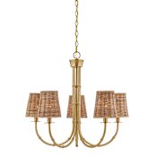 Savoy House Ashbury 5 Light 28" Wide LED Chandelier Warm Brass