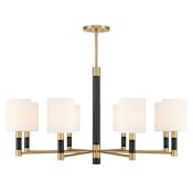 Savoy House Conrad 8 Light 40" Wide LED Chandelier Warm Brass