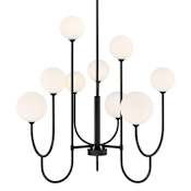 Savoy House Chester 9 Light 30" Wide Chandelier Matte Black
