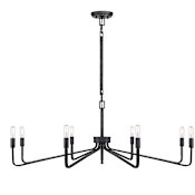 Savoy House Salem 8 Light 40" Wide Chandelier Forged Iron