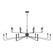 Savoy House Salem 16 Light 57" Wide Chandelier Forged Iron