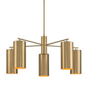 Savoy House Lio 5 Light 28" Wide Chandelier Noble Brass