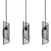 Savoy House Hillbourne 3 Light 38" Wide Linear Pendant Matte Black