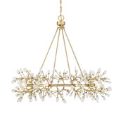 Savoy House Once 8 Light 36" Wide Ring Chandelier Spun Gold