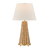 Savoy House Eleanor 33" Tall Buffet Table Lamp Brass / Wicker