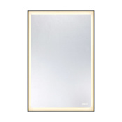 Savoy House Paulding 48"W x 32"H Rectangular Flat Glass and Metal Wall Mounted Bathroom Mirror with Lighting N/A
