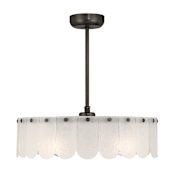 Savoy House Ashton 5 Light 28" Wide LED 3 Blade Fandelier Mediterranean Bronze