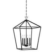 Savoy House Townsend 4 Light 17" Wide Taper Candle Pendant with Flared Loop Classic Bronze