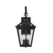 Savoy House Ellijay 3 Light 19" Tall Outdoor Wall Sconce Black