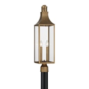 Savoy House Lancaster 2 Light 27" Tall Post Light Atlas Bronze