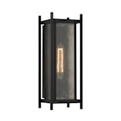 Savoy House Jacobs 16" Tall Outdoor Wall Sconce Matte Black