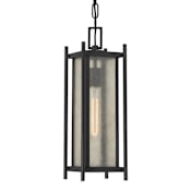 Savoy House Jacobs 6" Wide Outdoor Mini Pendant Matte Black