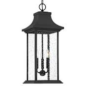 Savoy House Hancock 11" Wide Outdoor Taper Candle Pendant Matte Black