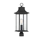 Savoy House Hancock 24" Tall Single Head Post Lights Ceiling Fixture Matte Black