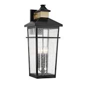 Savoy House Kingsley 4 Light 28" Tall Wall Sconce Matte Black / Warm Brass