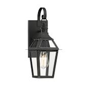 Savoy House Jackson 18" Tall Wall Sconce Black with Gold Highlighted