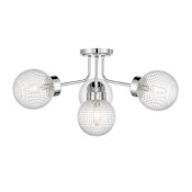 Savoy House Coral 4 Light 27" Wide Semi-Flush Ceiling Fixture Chrome