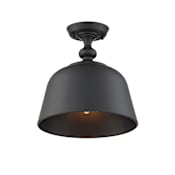 Savoy House Berg 12" Wide Semi-Flush Ceiling Fixture Matte Black
