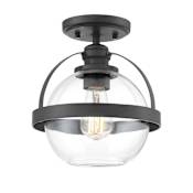 Savoy House Pendleton 9" Wide Semi-Flush Ceiling Fixture Matte Black