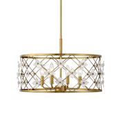 Savoy House Bailey 4 Light 20" Wide LED Taper Candle Style Chandelier Warm Brass