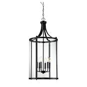 Savoy House Penrose 6 Light 16" Wide Taper Candle Pendant Black
