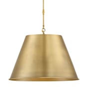 Savoy House Alden Single Light 18" Wide Pendant Warm Brass