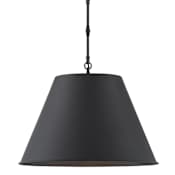 Savoy House Alden Single Light 18" Wide Pendant Matte Black