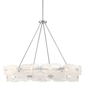 Savoy House Vasare 38" Wide Ring Chandelier Chrome