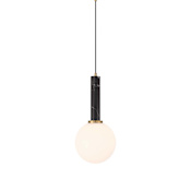 Savoy House Callaway 10" Wide Pendant Black Marble / Brass