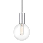 Savoy House Wright 6" Wide Mini Pendant Chrome