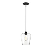 Savoy House Octave Single Light 9" Wide LED Mini Pendant Black