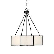 Savoy House Reiling 3 Light 20" Wide Chandelier Matte Black